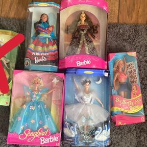 6 MINT Y2K Barbies